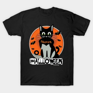 Scary Halloween Cat T-Shirt